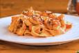 Fettuccine Pink Sauce with Grilled Shrimps