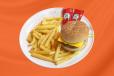 Fresh Burger with French Fries