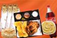 Grilled Chicken, French or Sliced Fries, Hummus, kubus, 3 sauces, with 3 Shawarma and 1.5L Cold Drink