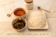 Mutton Talahua Bone with White Rice and Daal