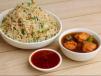 Veg Fried Rice with Gobi Manchurian