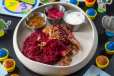 Beet Rice with Chicken