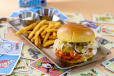 Bang Bang Chicken Burger with Fries
