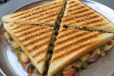 Veg Mushroom Schezwan Grilled Sandwich