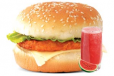Chicken Burger With Juice Combo