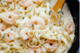 White Sauce Prawns Pasta