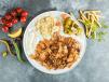 Hummus Chicken Shawarma Plate