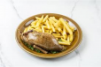 Stuffed Pigeon With French Fries