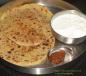 Aloo Parata With Curd