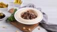 Hummus and Beef Shawarma