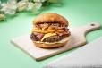 High Protein Beef and Beef Bacon Burger