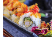 Explode Lava Ebi Tempura Roll cooked sushi