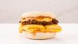 Sausage and Cheesy Egg English Muffin