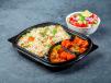 Veg Fried Rice With Chicken Manchurian
