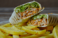 Chicken Wrap With Fries
