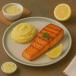 Grilled Salmon Steak