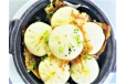 Pan Fried Chicken Siopao In Sizzling Plate