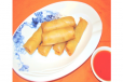 Deep Fried Chicken And Mushroom Spring Rolls