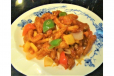 Sweet And Sour Chicken With Green And Red Pepper