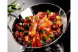 Szechuan Style Prawns With Dry Chili, Garlic And Ginger In Hot Pot