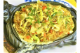 Sauted Cabbage With Glass Noodles And Mince Chicken In Sizzling Plate
