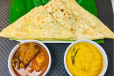 3 Egg Roti With Beef Curry and Dhal