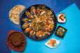 Seafood Fajita And Rice Dish