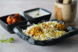 Chicken Biryani With Bbq Chicken