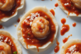 Veg Momos tossed with Shezwan Sauce
