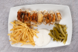 Chicken shawarma Arabic meal in tandoor bread