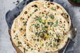 Garlic-Coriander Naan Focaccia
