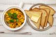 Egg Burji With Bread Or Parotta