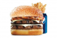 Double Beef  Grilled Burger With Pepsi