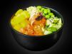 Fusion Rainbow Salmon Fish Poke Bowl
