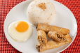 Chicken Lumpiang Silog