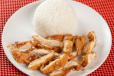 Fried Chicken Strips With steamed Rice