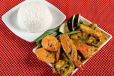 Kare Kare Seafood With Rice