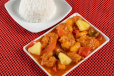 Sweet And Sour Prawns With Rice