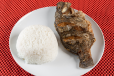 Fried Tilapia Fish With Rice