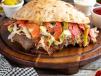 Meat Doner Round Bread