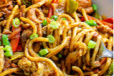Singapore chicken noodles