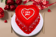 Red Gem Heart Cake