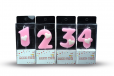 Pink Number Candles