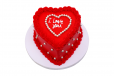 Red Gem Heart Cake