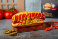 Beef Hotdog Sandwich