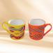2 pcs Neon Wave Mug Set