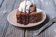 Brownie - Vanilla Ice Cream