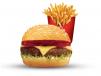 Beef Burger And Fries