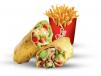 Mexican Chicken Wrap And Fries