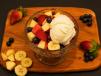 Mixed Fruit Bowl With Ice Cream